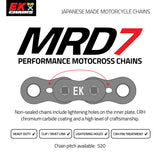 Cadena Moto EK CHAIN 520MRD7-118 GOLD