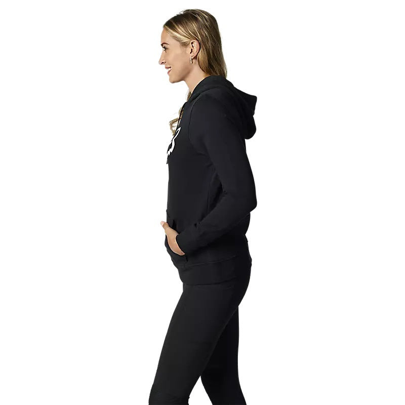 Polerón Mujer FOX RACING Canguro BOUNDARY Negro Blanco