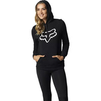 Polerón Mujer FOX RACING Canguro BOUNDARY Negro Blanco