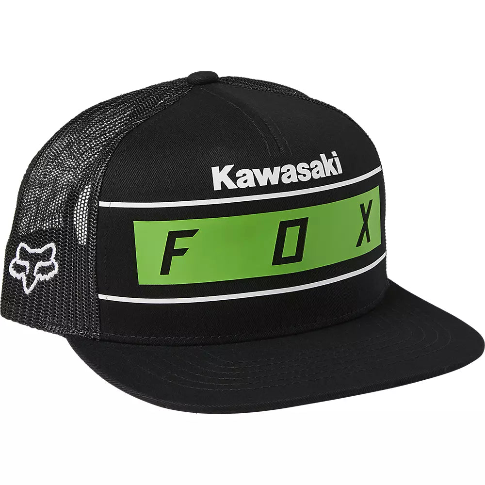 Jockey FOX RACING KAWASAKI Snapback Edición Limitada Negro