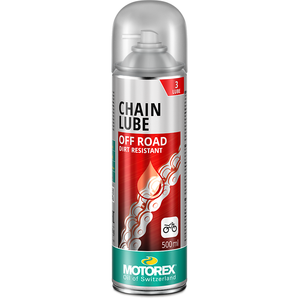 Lubricante de Cadena MOTOREX CHAINLUBE OFF ROAD Spray 500 ml.