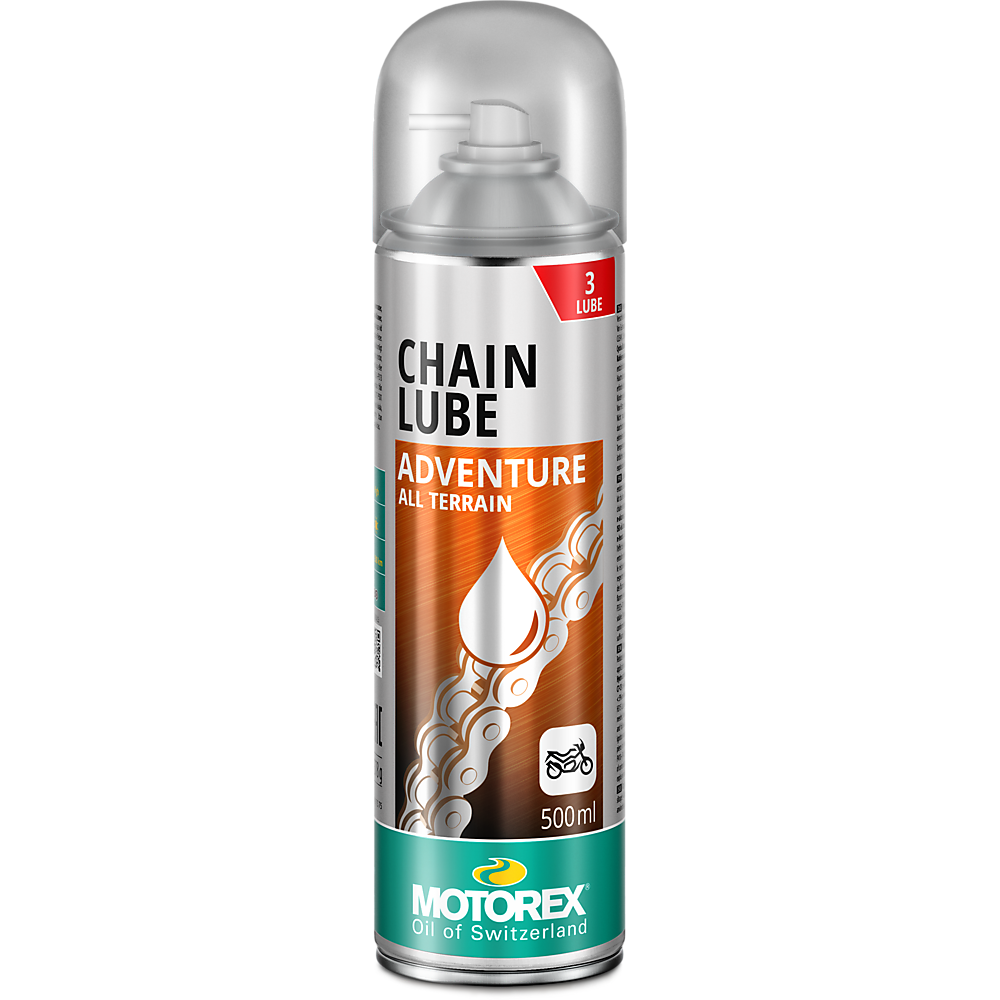 Lubricante de Cadena MOTOREX CHAINLUBE ADVENTURE Spray 500 ml.