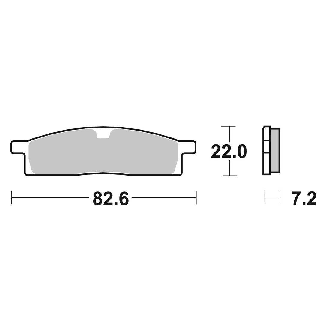 Pastilla de Freno Delantera PROTECH YAMAHA YZ 65/YZ 85/TTR 125