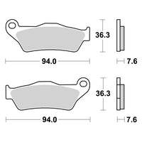 Pastilla de Freno Delantera PROTECH KTM / HUSQVARNA / HUSABERG / TM