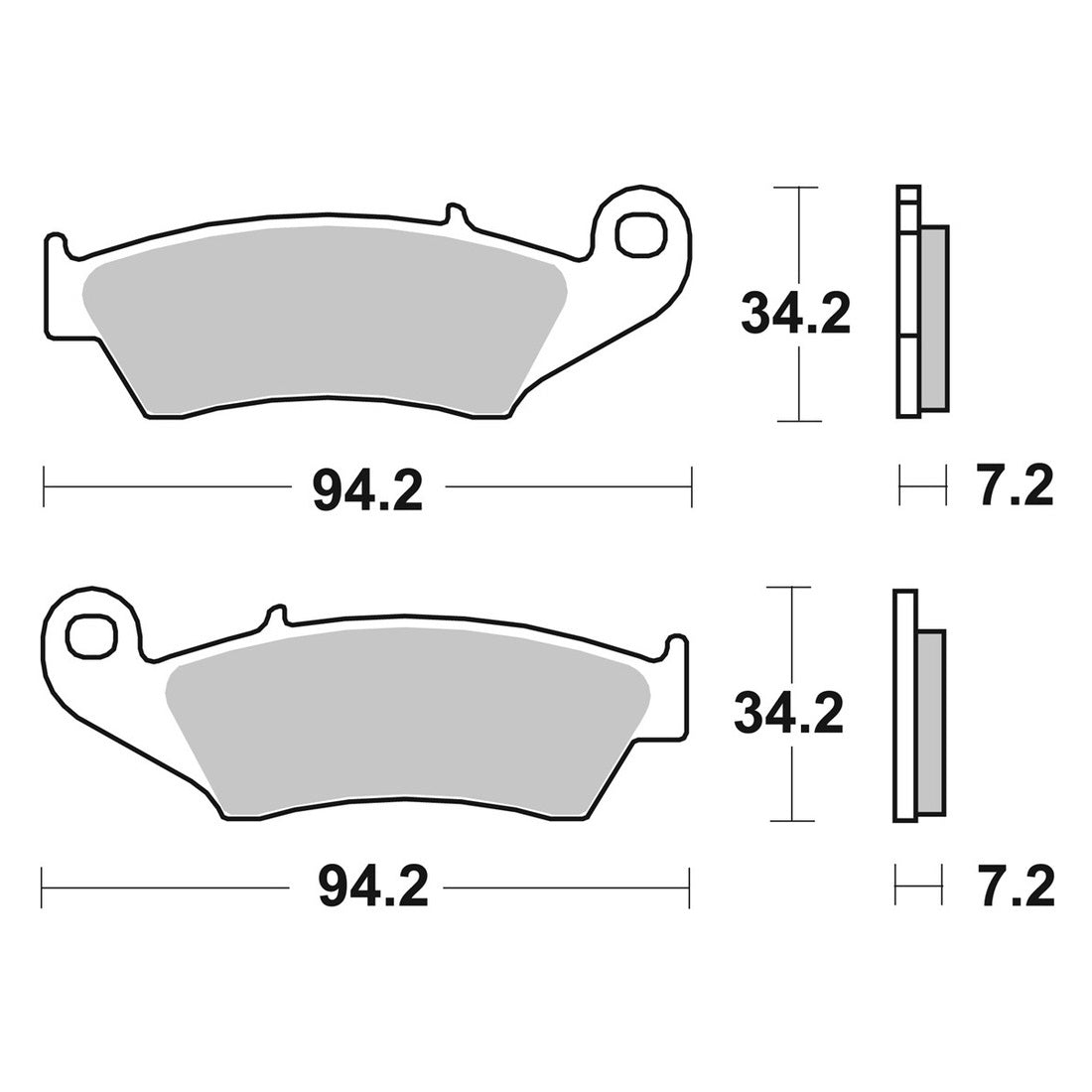 Pastilla de Freno Delantera PROTECH KAWASAKI KX/KXF/KDX