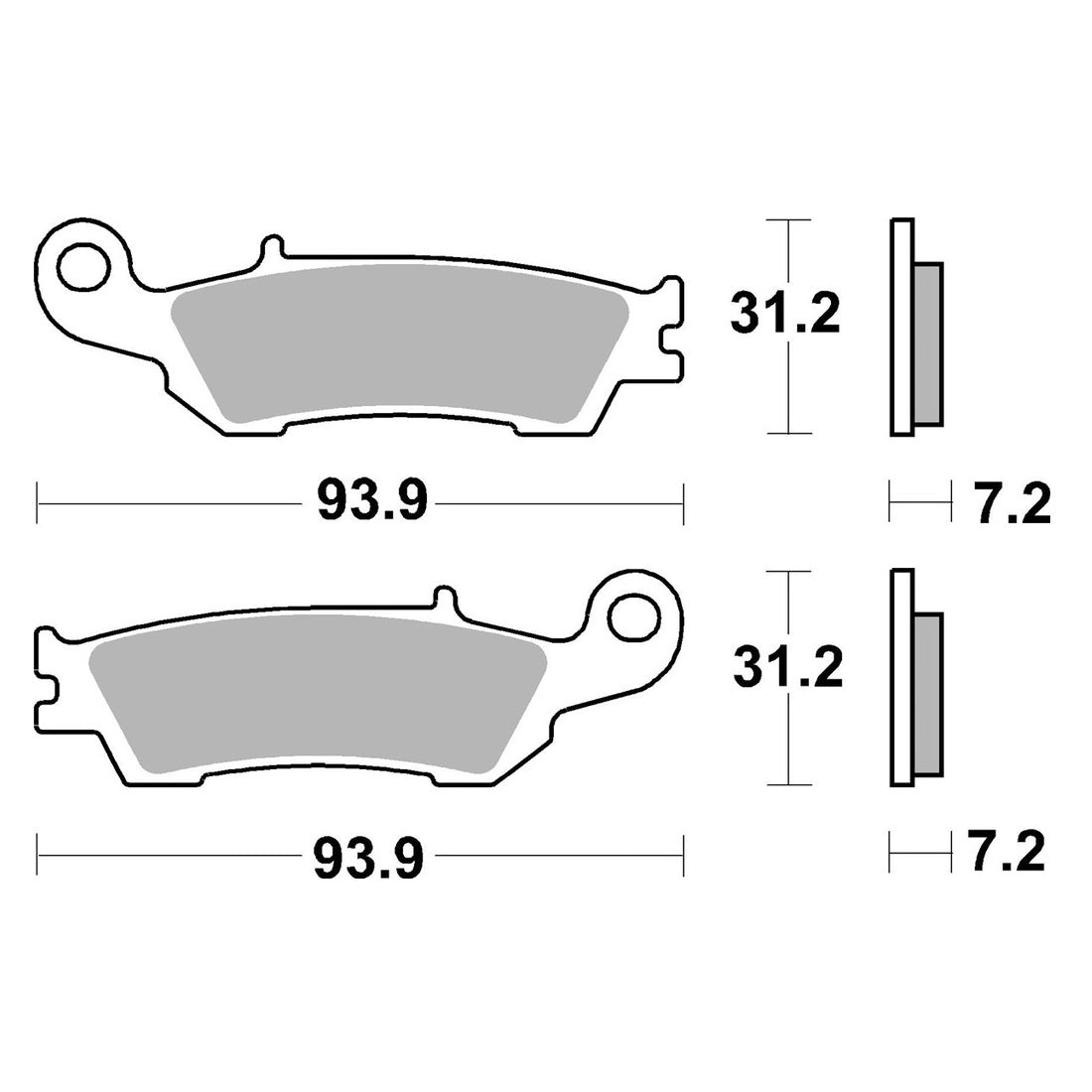 Pastilla de Freno Delantera PROTECH YAMAHA YZ/YZ-F/WRF (Nueva)