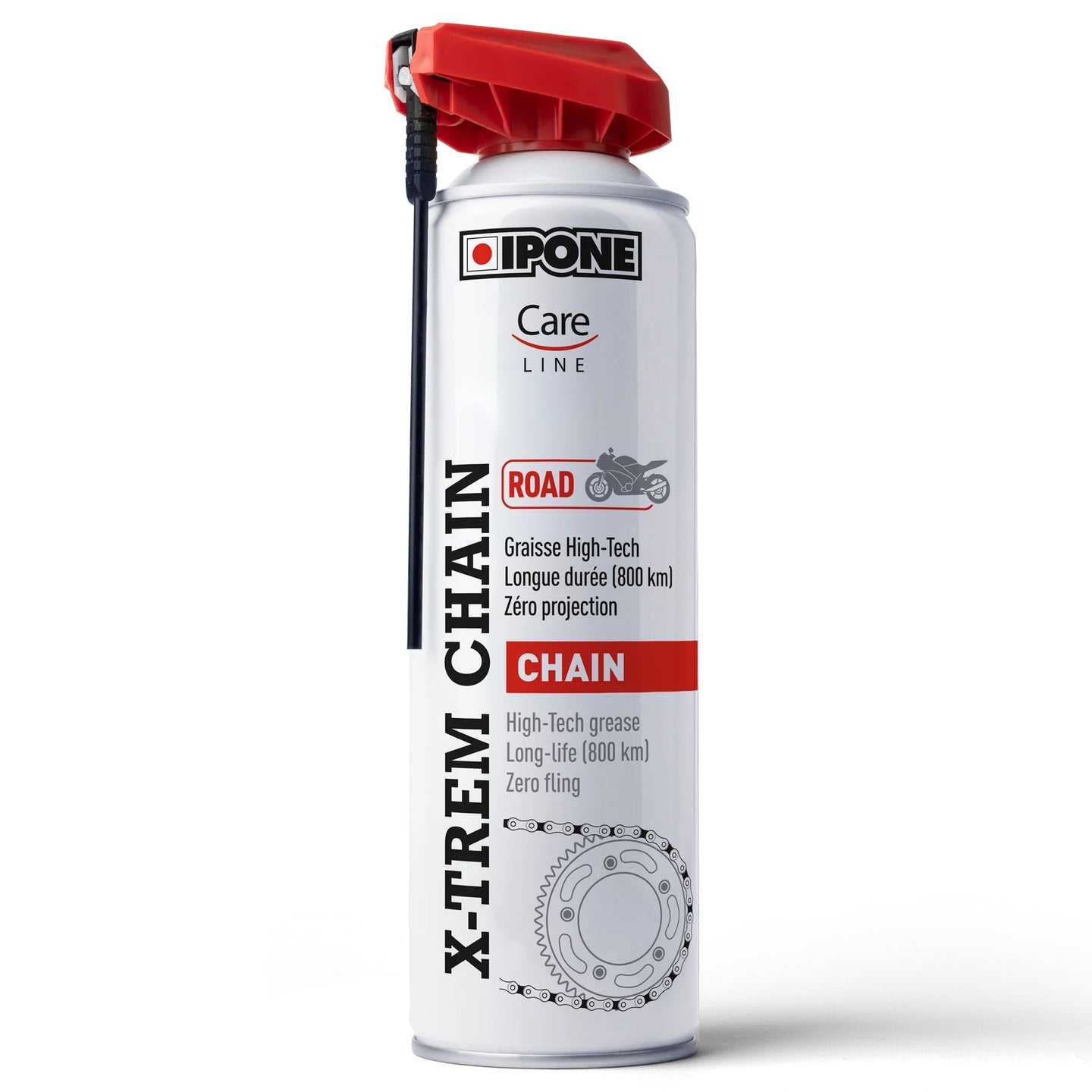 Lubricante de Cadena IPONE X-TREM CHAIN ROAD Spray 500 ml.