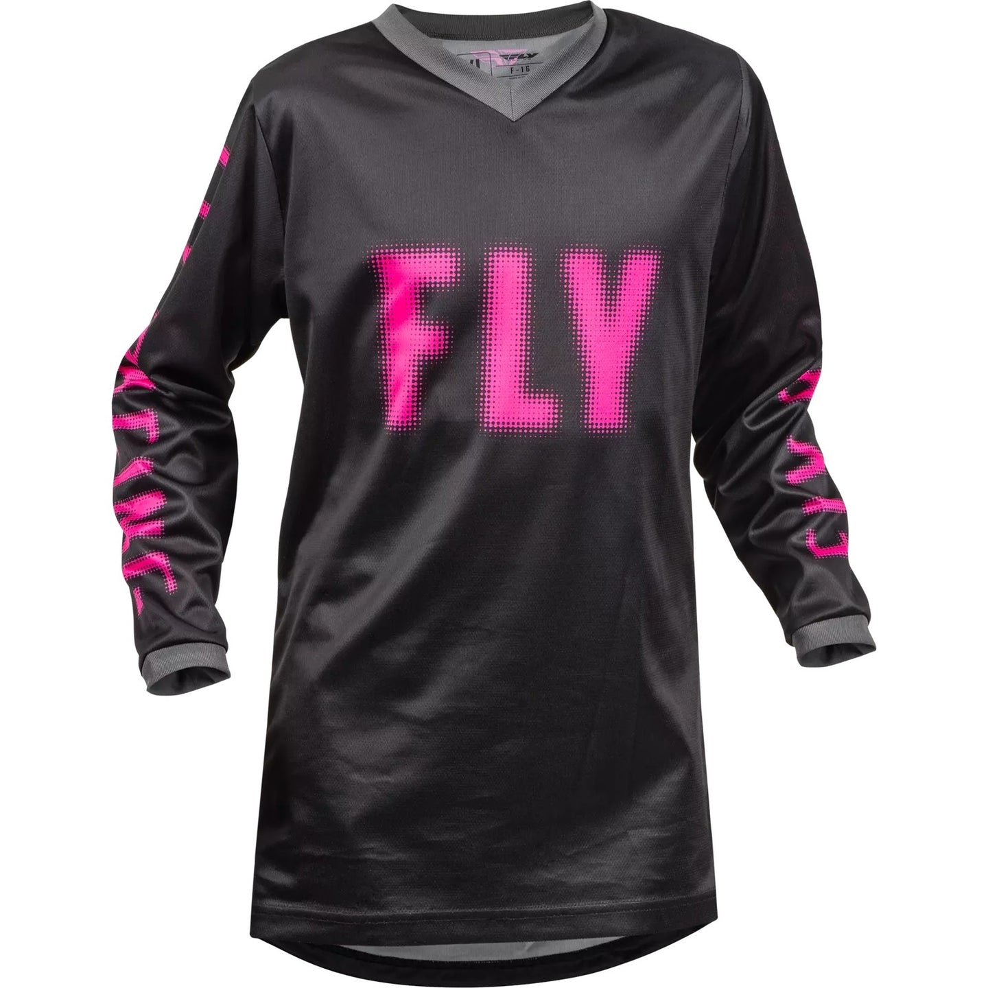 Jersey Niña FLY RACING F-16 Negra Rosa